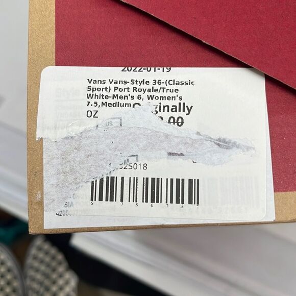 Vans Style 36 Classic Sport Suede Port Royale True White Women’s Size 7.5 Men 6 - Picture 9 of 9